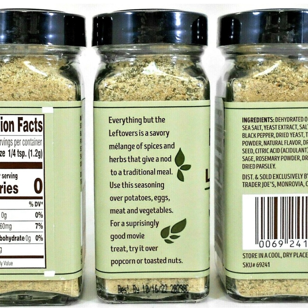 Trader Joe's Everything but The Leftovers Seasoning Blend 2.6 oz Each -3 Pack - Picture 2 of 2